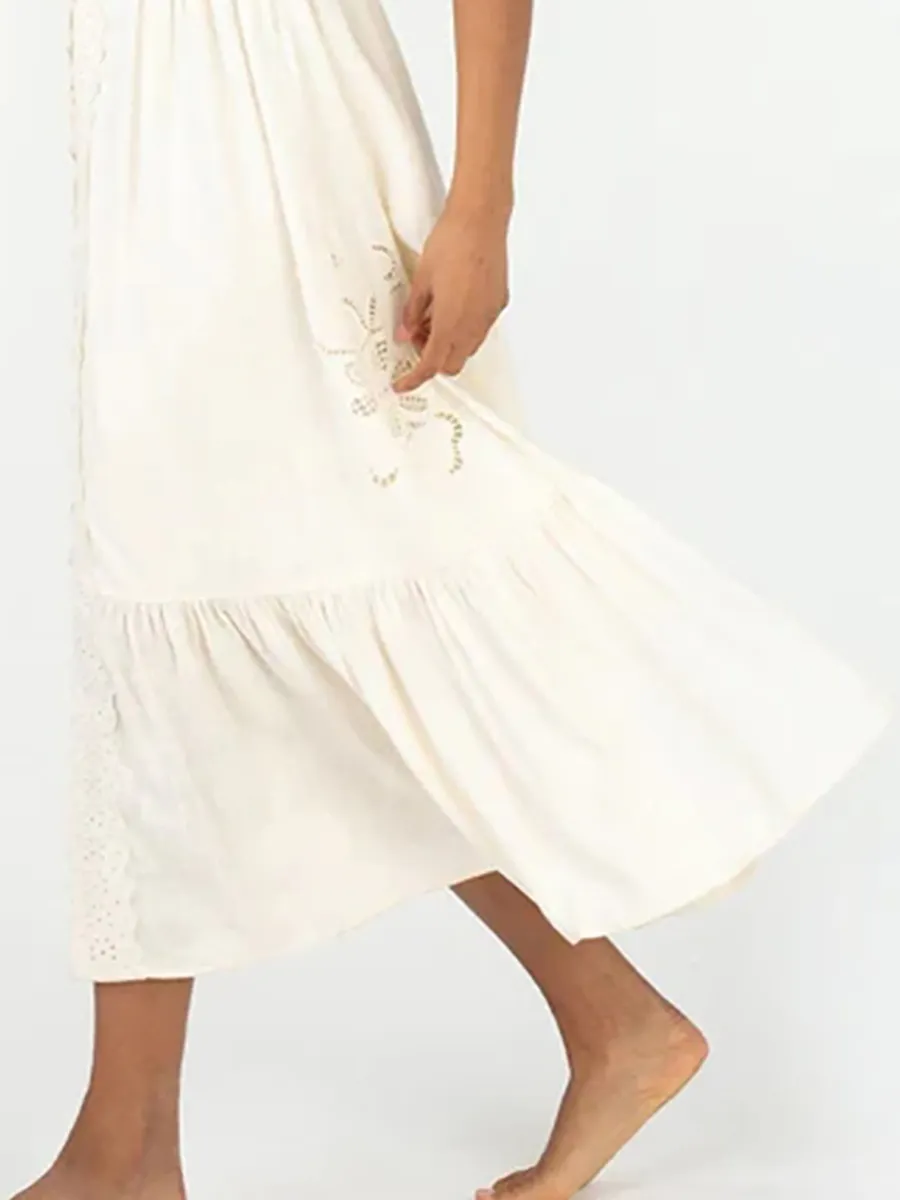 2023 Women's Vacation White Dress