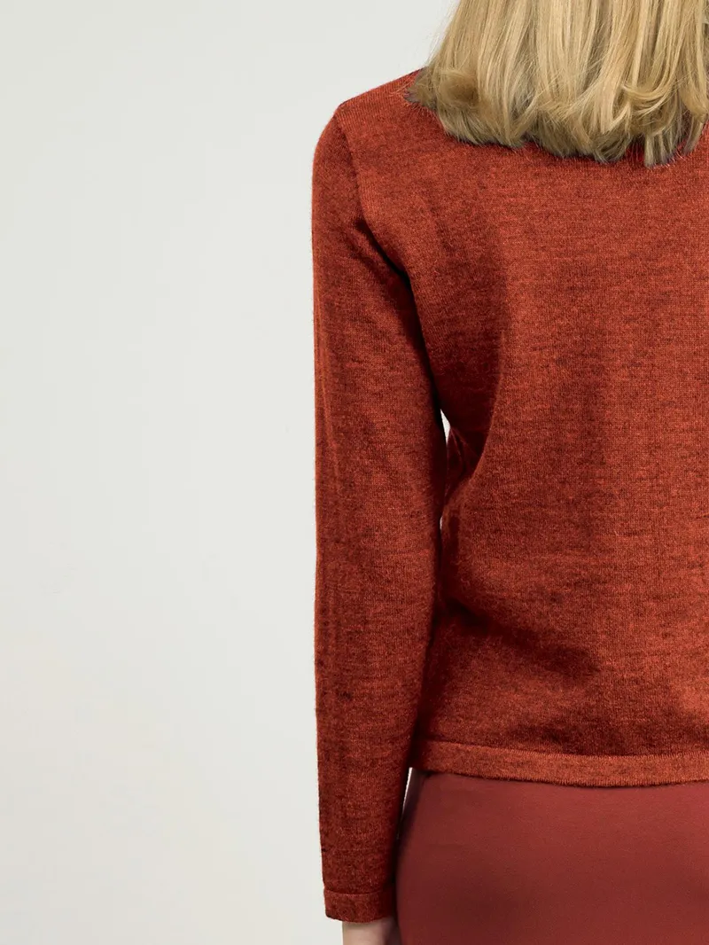 Women's mocha brown knitted sweater