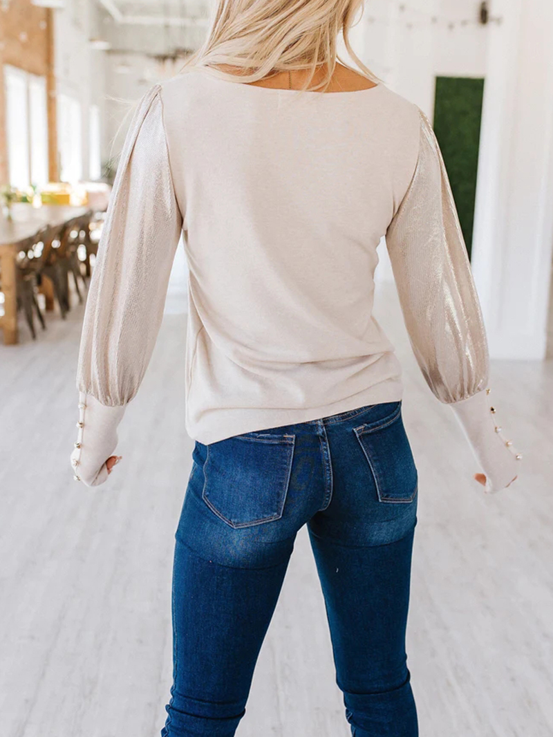 Women's Casual Elegant Top Long Sleeves T-Shirts
