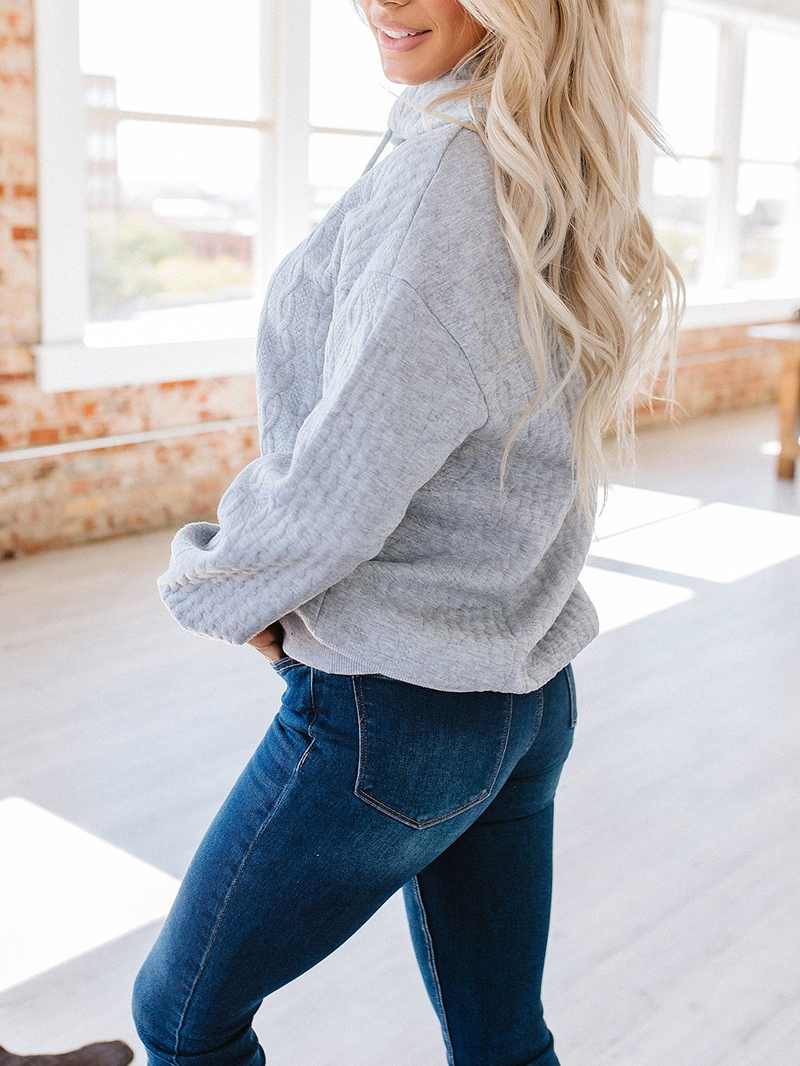 Women's Elegant Casual Long Sleeve Knitted Tops Sweatshirts