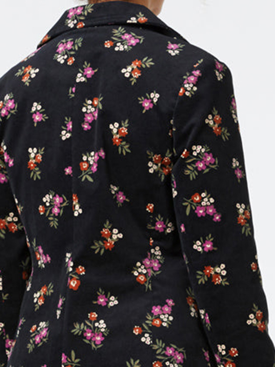 Women's floral casual jacket