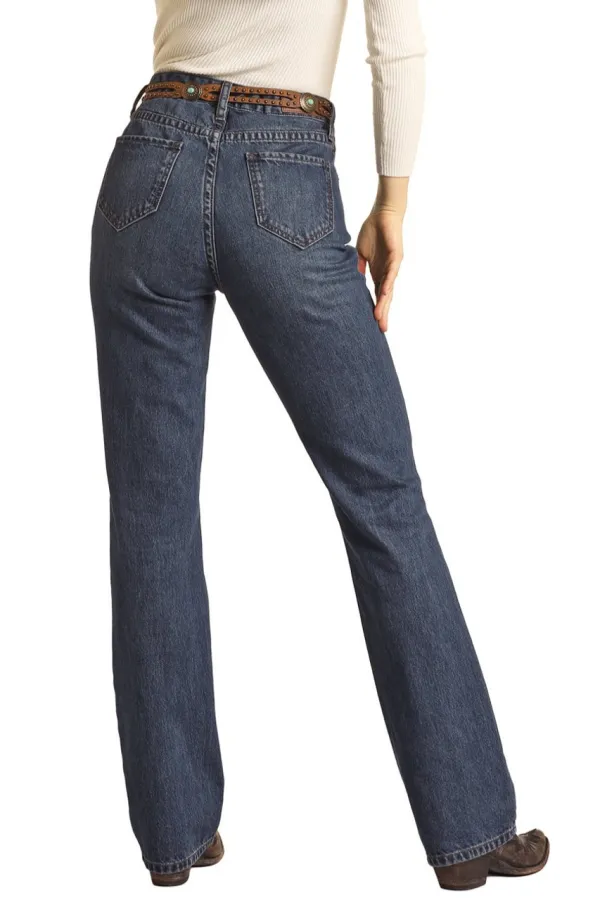 High Rise Bootcut Jeans Straight-leg pants