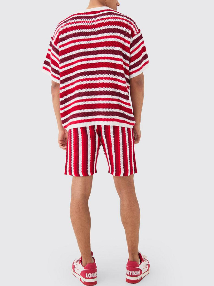 OVERSIZED STRIPE KNITTED T-SHIR