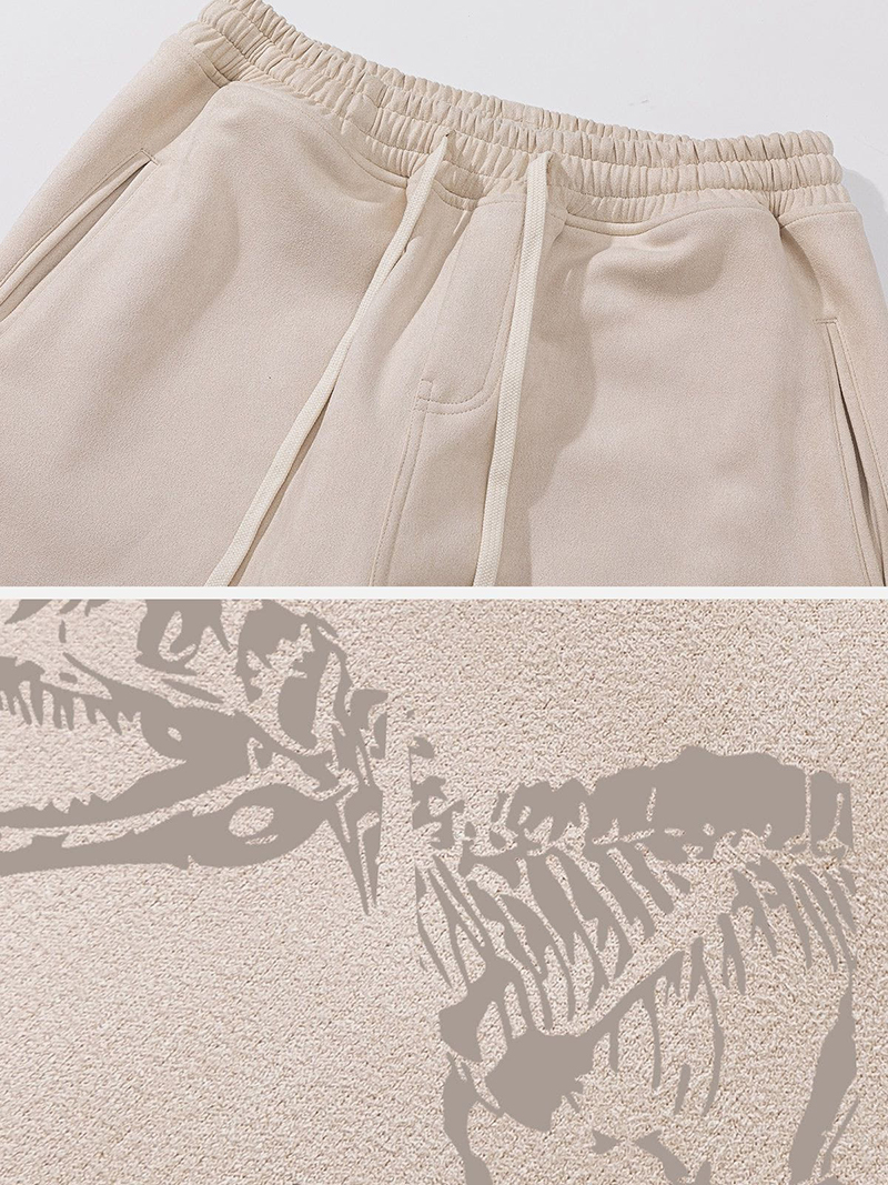 Dinosaur Print Drawstring Sweatpants