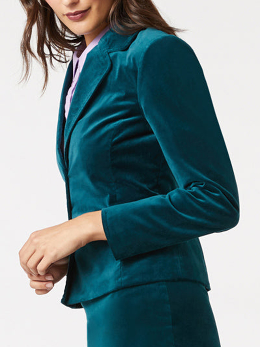 Women's velvet blazer