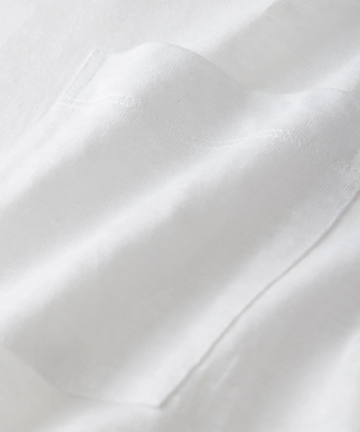 LINEN JERSEY LONG SLEEVE T-SHIRT IN WHITE
