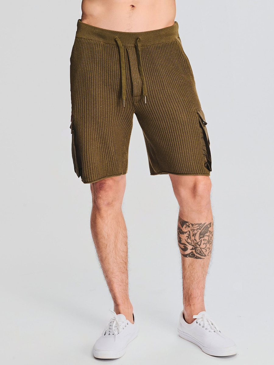 RELAXED OPEN STITCH TIPPED KNITTED SHORTS